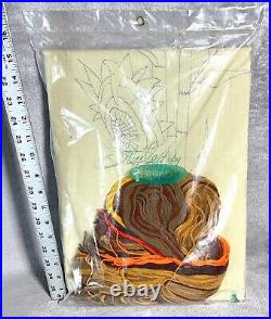 SEALED Paragon SUNFLOWER Picture 0107 Vintage Crewel Embroidery Kit Needlecraft