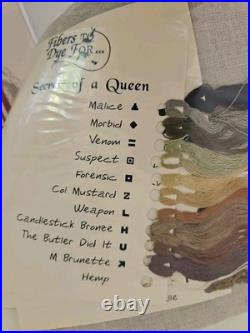 SECRETS OF A QUEEN 9-Part Cross Stitch Mystery Sampler Kit Amy Mitten RARE HTF