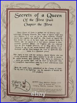 SECRETS OF A QUEEN 9-Part Cross Stitch Mystery Sampler Kit Amy Mitten RARE HTF