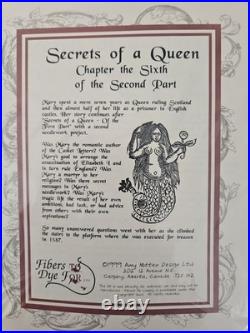 SECRETS OF A QUEEN 9-Part Cross Stitch Mystery Sampler Kit Amy Mitten RARE HTF