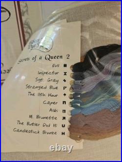 SECRETS OF A QUEEN 9-Part Cross Stitch Mystery Sampler Kit Amy Mitten RARE HTF