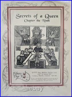 SECRETS OF A QUEEN 9-Part Cross Stitch Mystery Sampler Kit Amy Mitten RARE HTF