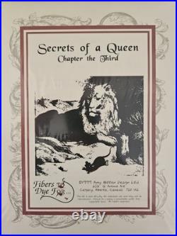 SECRETS OF A QUEEN 9-Part Cross Stitch Mystery Sampler Kit Amy Mitten RARE HTF