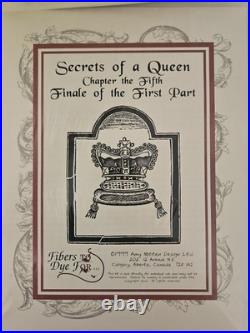 SECRETS OF A QUEEN 9-Part Cross Stitch Mystery Sampler Kit Amy Mitten RARE HTF
