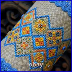 Sampler Cross Stitch kit, DIY Pincushion, embroidery kit Craft gift needlework