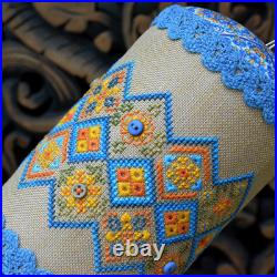 Sampler Cross Stitch kit, DIY Pincushion, embroidery kit Craft gift needlework
