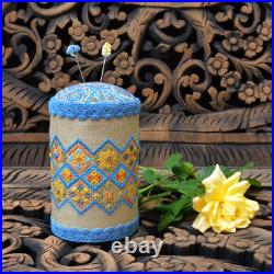 Sampler Cross Stitch kit, DIY Pincushion, embroidery kit Craft gift needlework