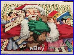 Sandra Gilmore Needlepoint Kit JOY IN GIVING Design 32 X 22 With Lots Of Floss