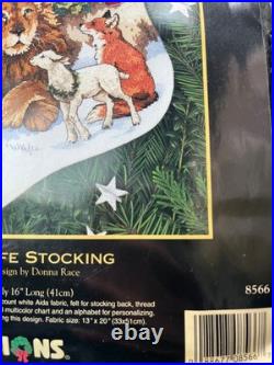 Santa's Wildlife Stocking Dimensions Gold Collection Counted Cross Stitch 16