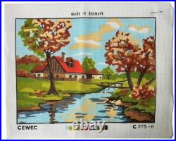 Scandinavian Vintage Cross Stitch Kit Landscape Denmark Country Farm Estate Scandinavian Vintage Cross Stitch Kit Landscape Denmark Country Farm Estate
