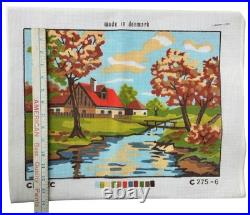 Scandinavian Vintage Cross Stitch Kit Landscape Denmark Country Farm Estate Scandinavian Vintage Cross Stitch Kit Landscape Denmark Country Farm Estate