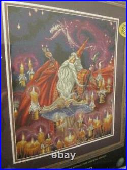 Scarlet Wizard Cross Stitch KIT #35141-14x16 inches/36x41 cm-Dimensions Gold Col