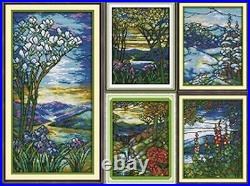 Scenery Cross Stitch Kit Counted Stamped Embroidery Set Home Room Decorations