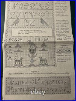 Schoolroom Samplings Long Cross Stitch Kit Martha Sophia Hopping Sampler