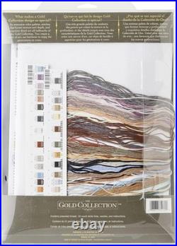 Serene 10'' x 18'' Woodland Winter Cross Stitch All-In-One Gold Collection Kit Serene 10'' x 18'' Woodland Winter Cross Stitch All-In-One Gold Collection Kit