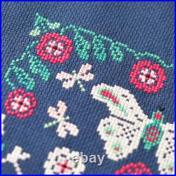 Set Cross Stitch Kit 25 cm, Zweigart AIDA 16ct, Hand-Dyed DMC Threads, Modern