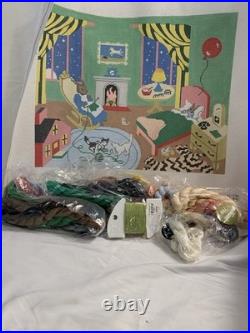 Silver Needle Good Ight Moon Green Room Needlepoint KIT