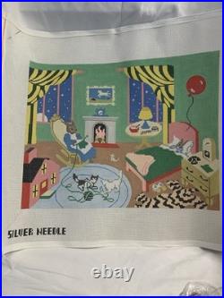 Silver Needle Good Ight Moon Green Room Needlepoint KIT