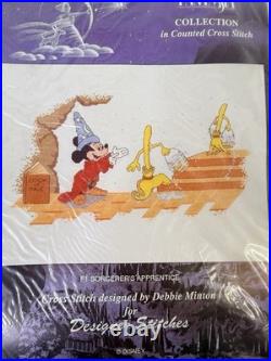 Sorcerer's Apprentice Mickey Disney Fantasia Collection Cross Stitch Kit F1 READ