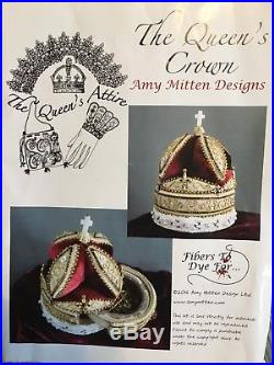 Spectacular Amy Mitten's Queen's Crown Embroidery Kit