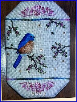 Stumpwork Embroidery Cross Stitch Embroidery Needle point Kit Bluebird Book