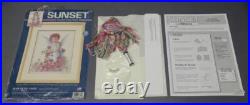 Sunset 13729 Counted Cross Stitch ROSE PETAL ANGEL 10x12 Joyce Birkenstock New Sunset 13729 Counted Cross Stitch ROSE PETAL ANGEL 10x12 Joyce Birkenstock New