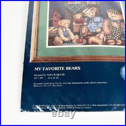 Sunset Cross Stitch Kit My Favorite Bears By Anna Krajewski 13669 Sealed USA