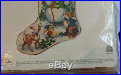 Sunset Stitchery-Crewel Craft Christmas Stocking Kit-Friends of the Snowman-2029