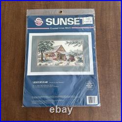 Sunset by Dimensions Cross Stitch Yesteryear Gas Station/Store by Kay Shannon