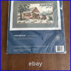 Sunset by Dimensions Cross Stitch Yesteryear Gas Station/Store by Kay Shannon