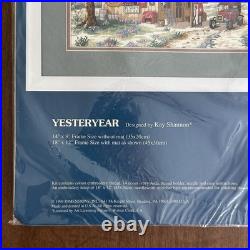 Sunset by Dimensions Cross Stitch Yesteryear Gas Station/Store by Kay Shannon