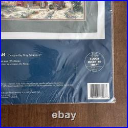 Sunset by Dimensions Cross Stitch Yesteryear Gas Station/Store by Kay Shannon