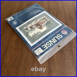 Sunset by Dimensions Cross Stitch Yesteryear Gas Station/Store by Kay Shannon