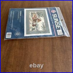 Sunset by Dimensions Cross Stitch Yesteryear Gas Station/Store by Kay Shannon