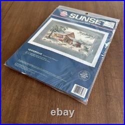 Sunset by Dimensions Cross Stitch Yesteryear Gas Station/Store by Kay Shannon