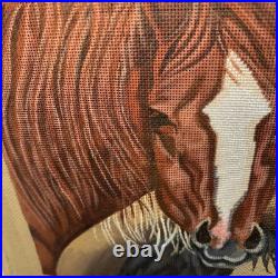 Susan Roberts hand painted canvas number three blaze horses kit