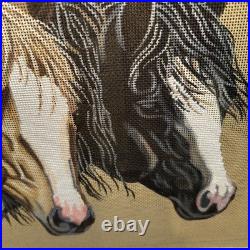 Susan Roberts hand painted canvas number three blaze horses kit