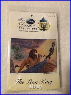 THE LION KING cross stitch kit DISNEY DREAMS Thomas Kinkade New 52556 5x7