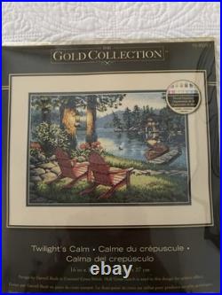 TWILIGHT'S CALM Lake Dimensions Gold Cross Stitch Kit 70-35261 by Darrell Bush