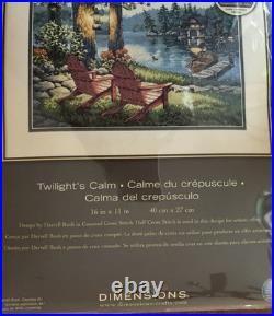 TWILIGHT'S CALM Lake Dimensions Gold Cross Stitch Kit 70-35261 by Darrell Bush