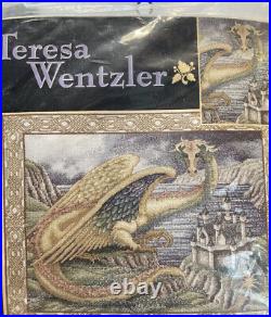 Teresa Wentzler Counted Cross Stitch The Guardian Dragon Kit # 113978 Sealed NEW
