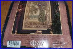 Teresa Wentzler Peacock Tapestry Counted Cross Stitch Kit Beads, Evenweave Teresa Wentzler Peacock Tapestry Counted Cross Stitch Kit Beads, Evenweave