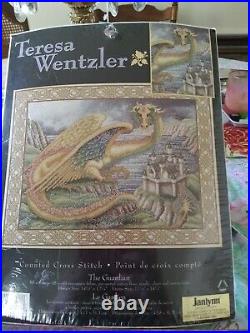 Teresa Wentzler The Guardian Dragon Counted Cross Stitch Kit #113978 New sealed
