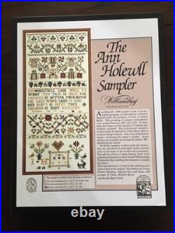 The Ann Holewll Sampler Williamsburg- New