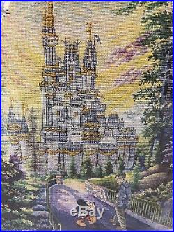 The Art Of Disney Past Present Forever Cross Stitch Kit Mickey Walt & Castle New