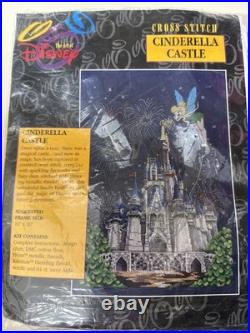 The Art of Disney Cinderella Castle Cross Stitch Kit New Sealed Tinkerbell 16x20