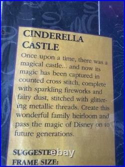 The Art of Disney Cinderella Castle Cross Stitch Kit New Sealed Tinkerbell 16x20