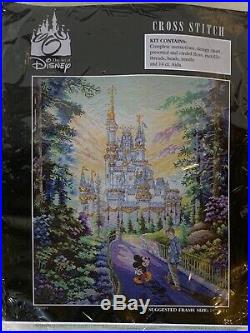 The Art of Disney Cross Stitch Past Present Forever Mickey Walt Disney Castle