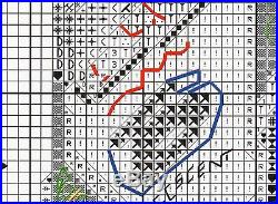 The Discworld Mappe counted cross stitch kit/chart 14s aida