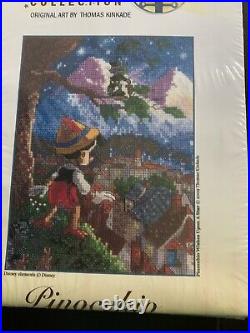 The Disney Dreams Collection PINOCCHIO Thomas Kinkade Cross Stitch Kit No. 52551
